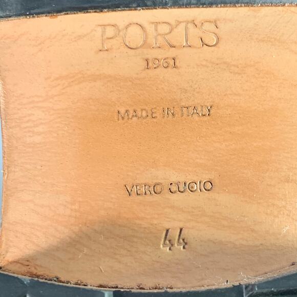 PORTS 1961 Size 11 Black Brown Leather Lace-Up Zipper Boots - Picture 8 of 9